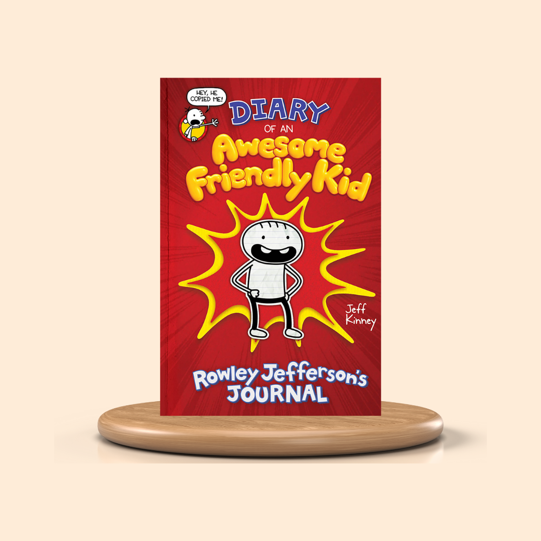 Rowley Jefferson's Diary of an Awesome Friendly Kid by Jeff Kinney Children's Book Cover