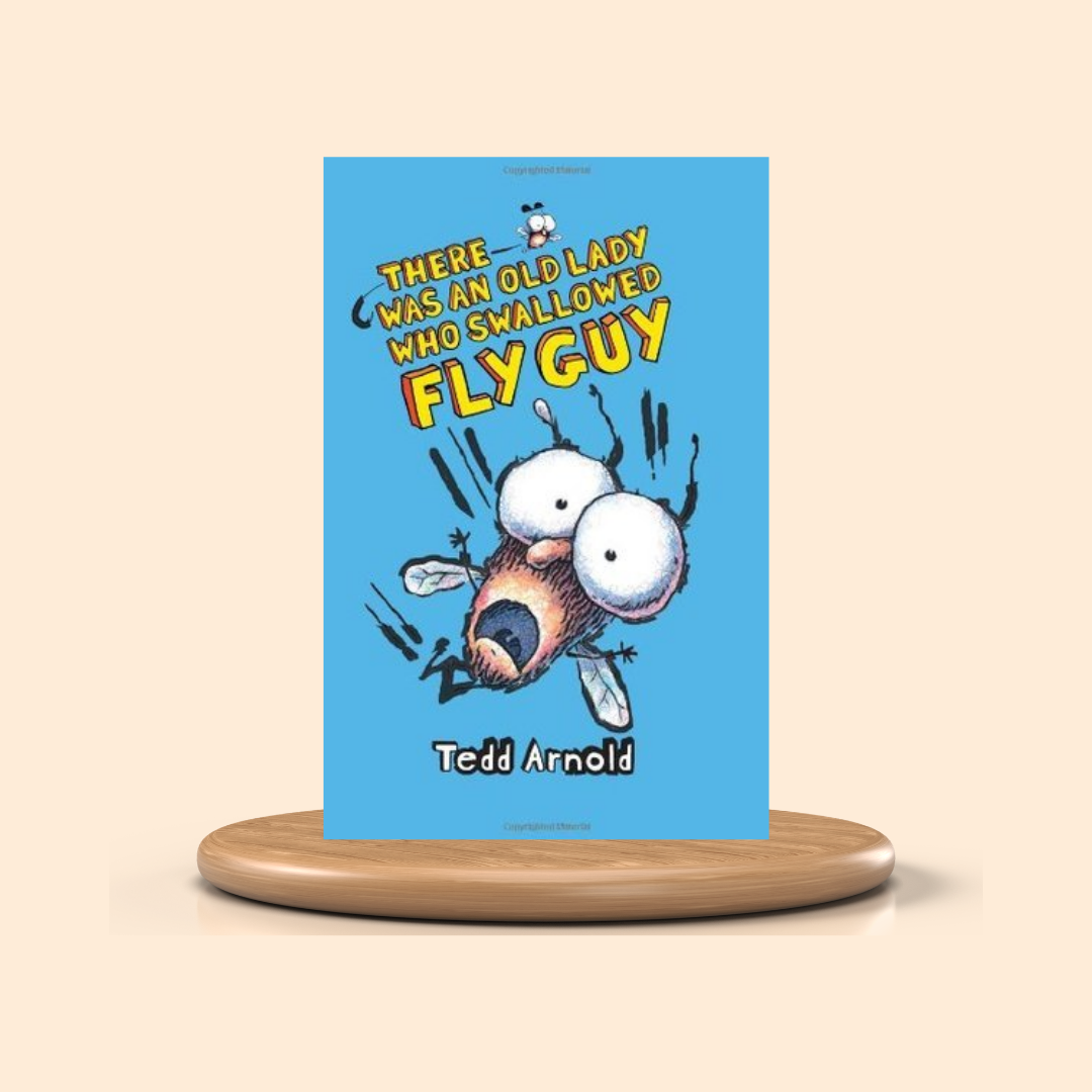 There Was an Old Lady Who Swallowed Fly Guy by Tedd Arnold – Colored Picture Book (Fly Guy #4)