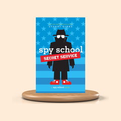 Book cover of 'Spy School Secret Service' by Stuart Gibbs on a beige background