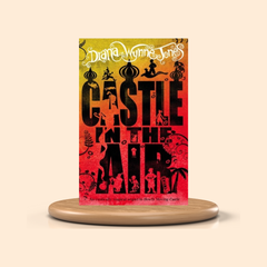 Book titled 'Castle in the Air' by Diana Wynne Jones on a beige background
