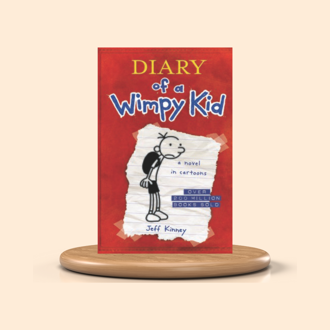 Diary of a Wimpy Kid by Jeff Kinney (Diary of a Wimpy Kid #1) Children's Book Cover