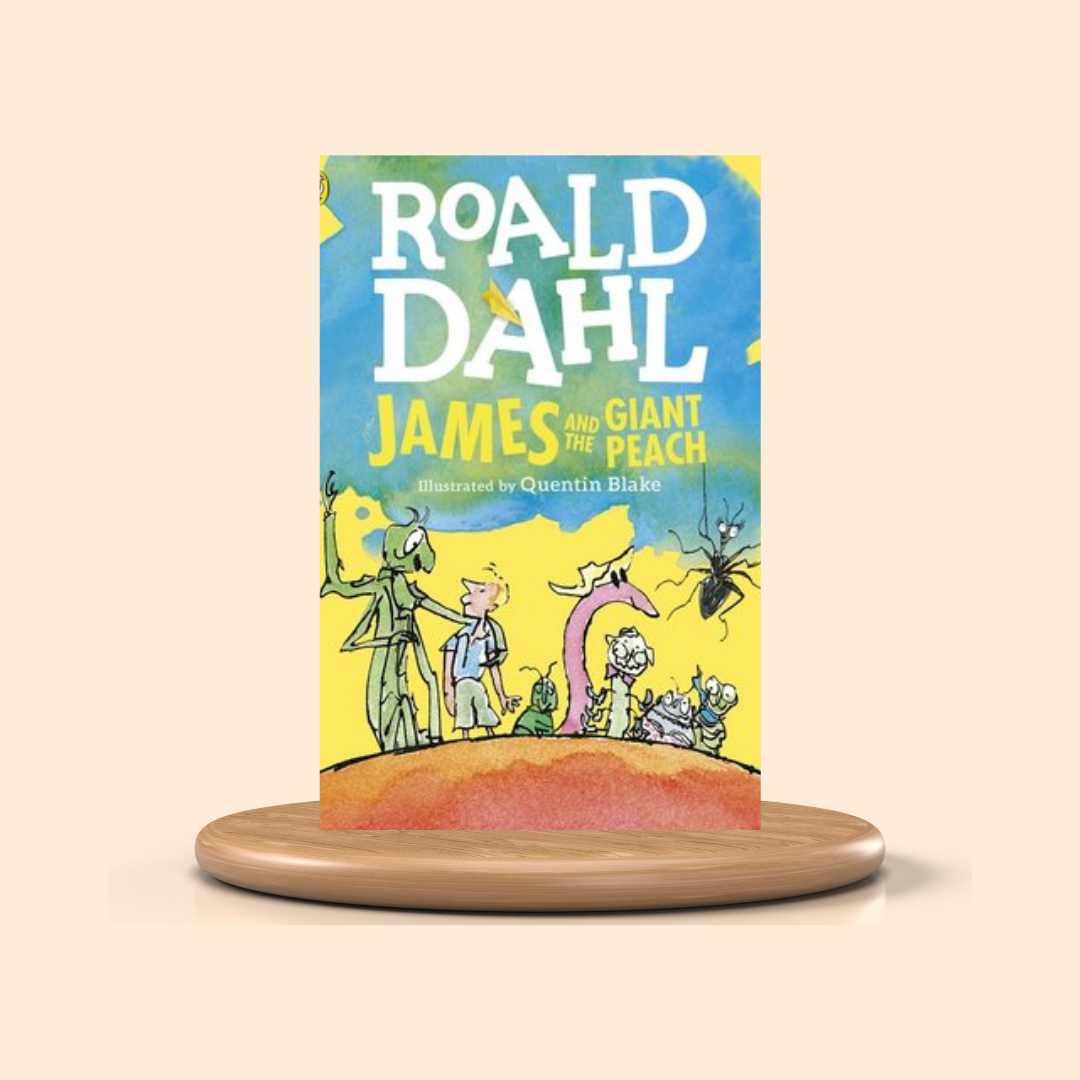 James and the Giant Peach By Roald Dahl Children's Book Cover