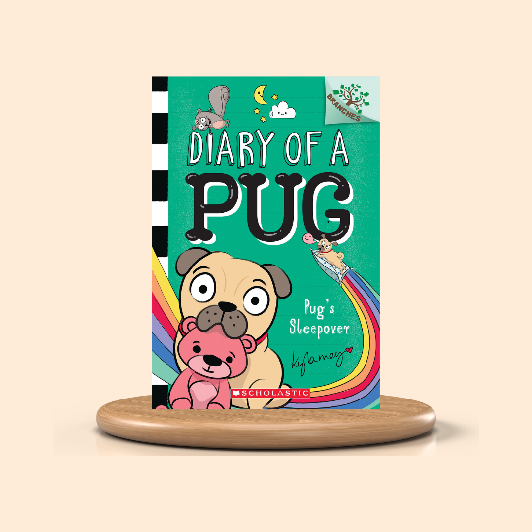 Pug's Sleepover (Diary of a Pug #6) by Kyla May | Colored Edition