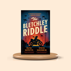 Book cover of 'The Bletchley Riddle' on a beige background