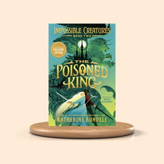 Book cover of 'The Poisoned King' by Katherine Rundell on a beige background
